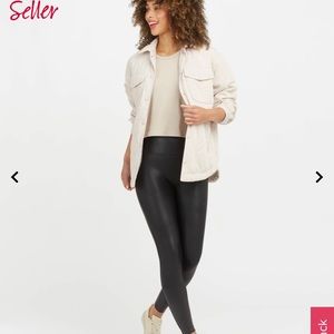 New in bag; Spanx Faux Leather Pants XS
